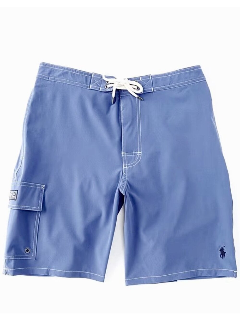Polo Ralph Lauren Swim Trunks Mens L Blue Cargo Mesh Lined Boardshorts
